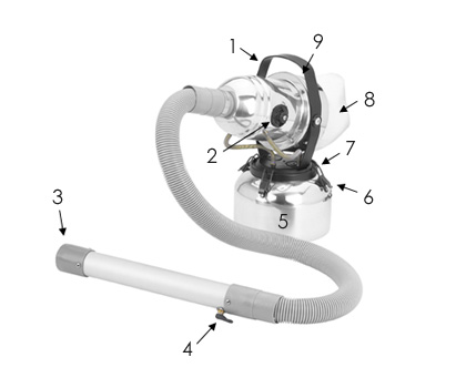 ノズル型噴霧器(ノズルジェット7807):パーツ図